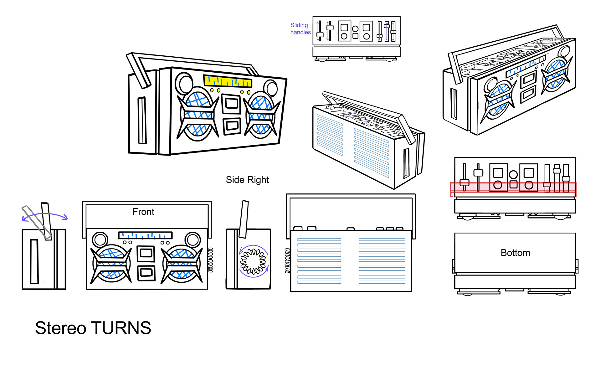 Boombox design for Motel Transylvania