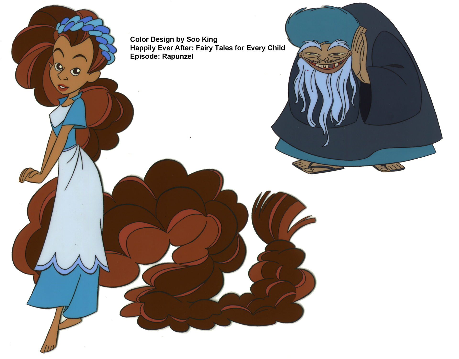 Character color design for Happily Ever After: Fairy Tales for Every Child