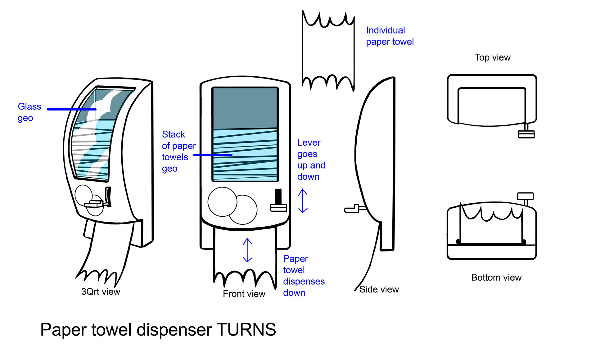 Napkin dispenser design for Motel Transylvania