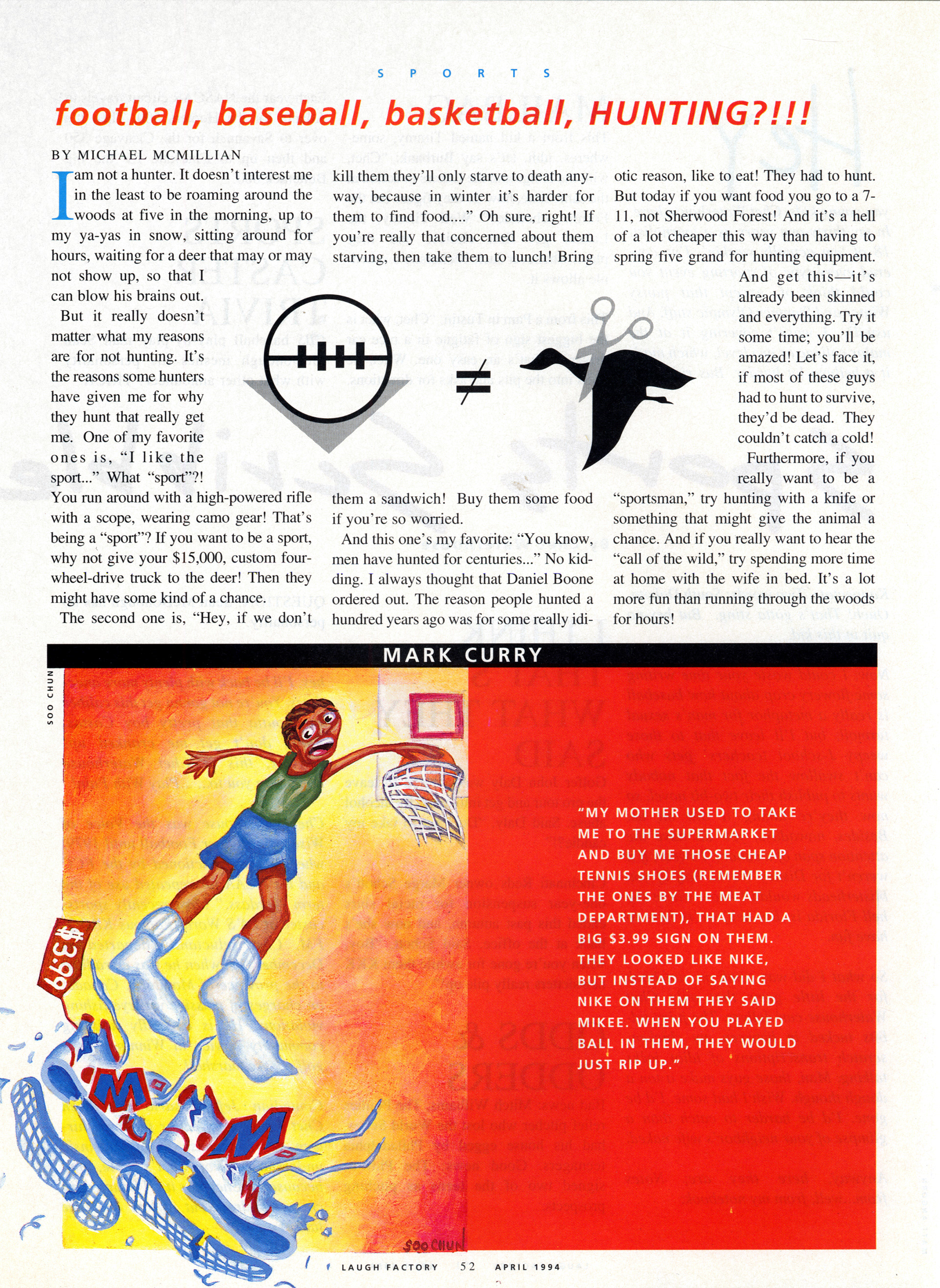 Laugh Factory Magazine: Acylic painting illustration