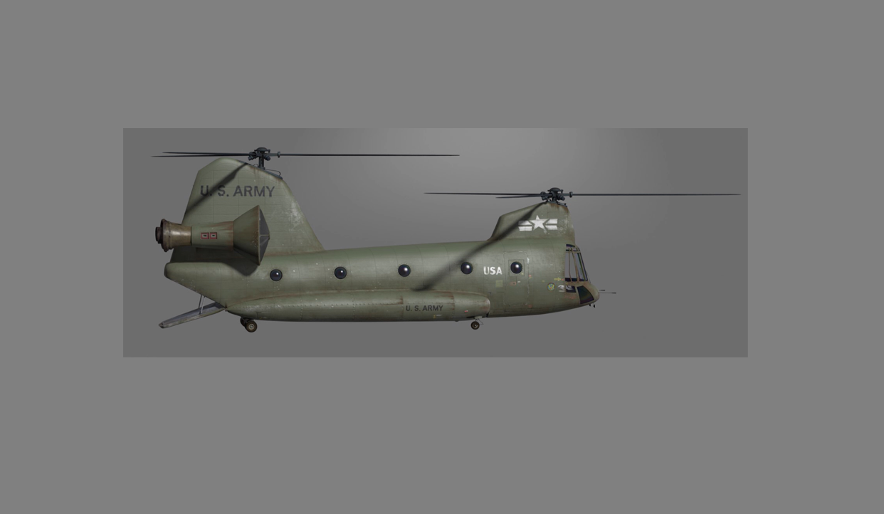 Chinook helicopter surfacing for Monsters vs. Aliens
