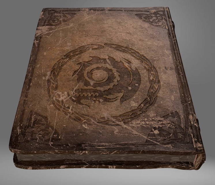 Leather book surfacing for How to Train Your Dragon