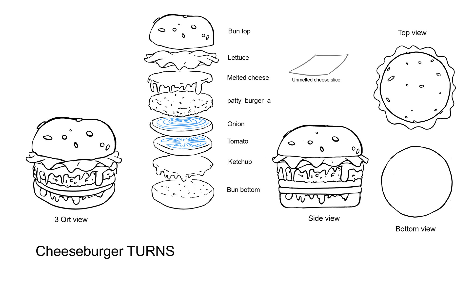 Hamburger design for Motel Transylvania