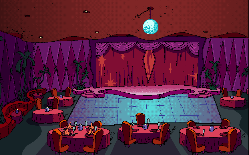 Environment color design for DuckMan: Private Dick/Family Man