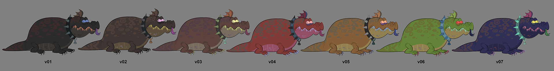 Character color design for Motel Transylvania
