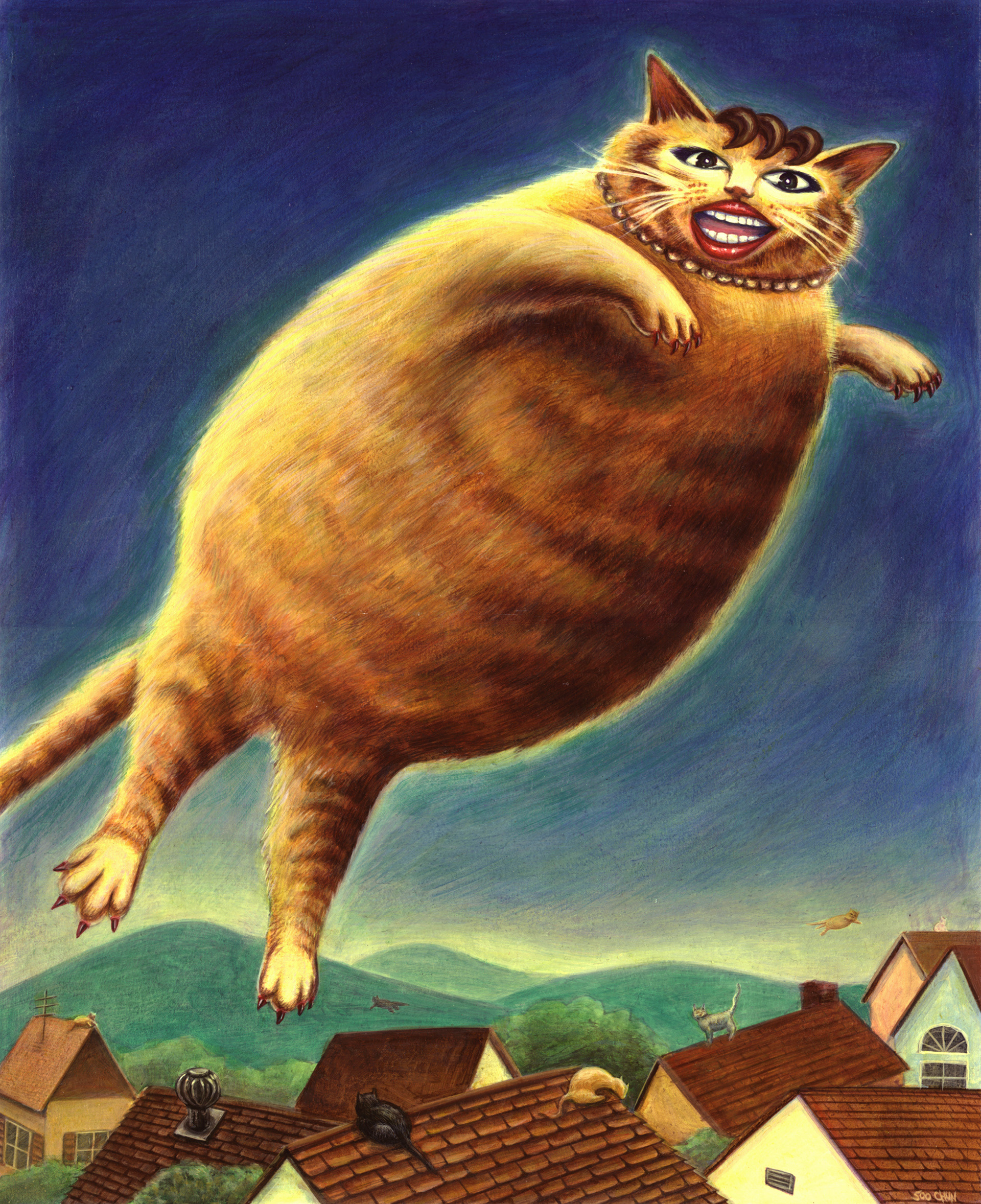 Acrylic painting on illustration board