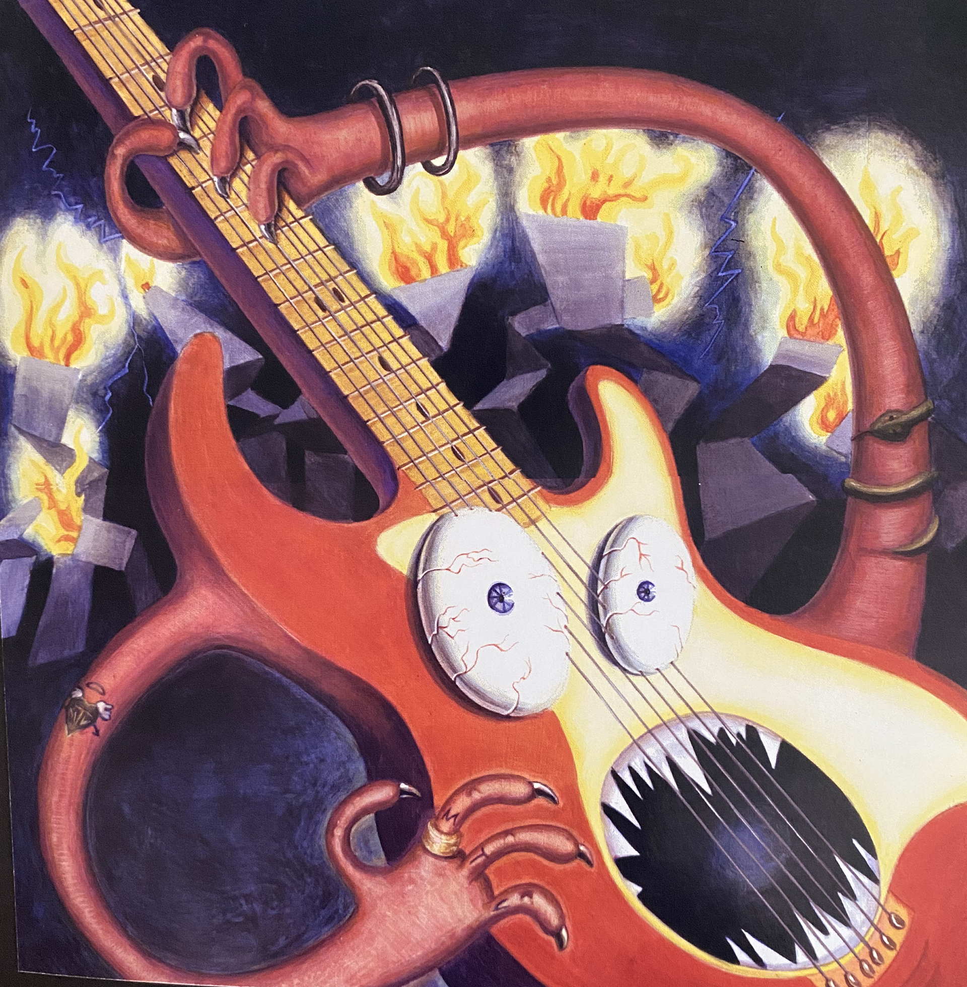 MTV mock illustration: Acrylic painting on illustration board