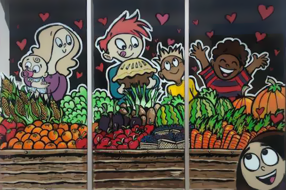 Spring Mural - Downtown Farmers Market