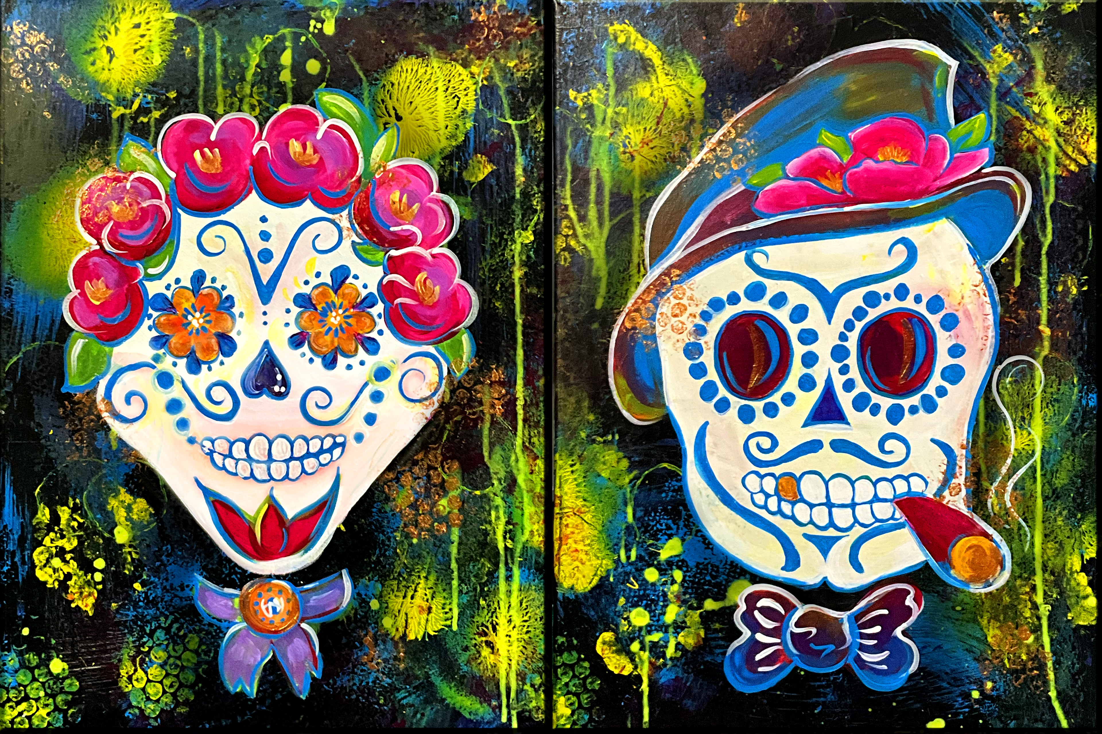 His & Hers Sugar Skull