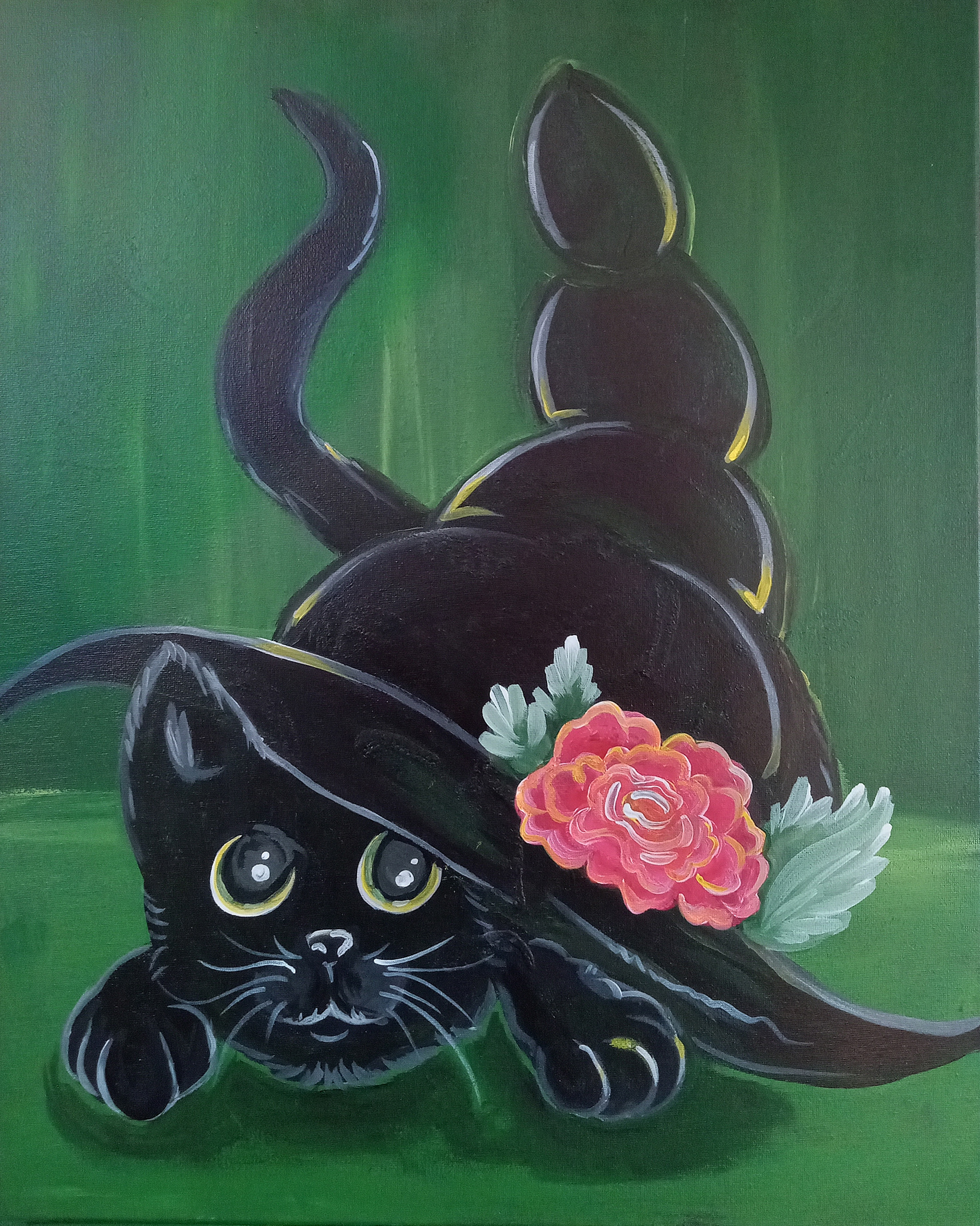 Black Cat & Witch Hat