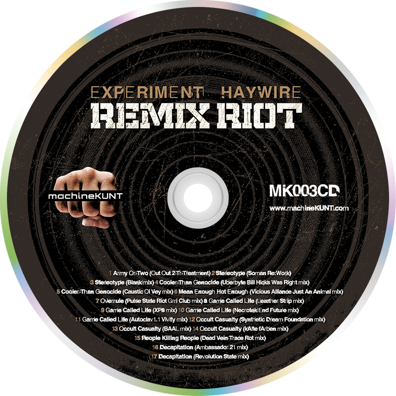 Experiment Haywire — Remix Riot disc