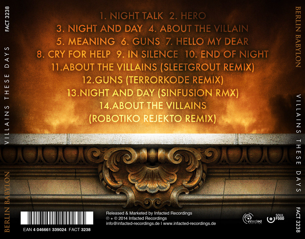 Berlin Babylon — Villains These Days outside traycard