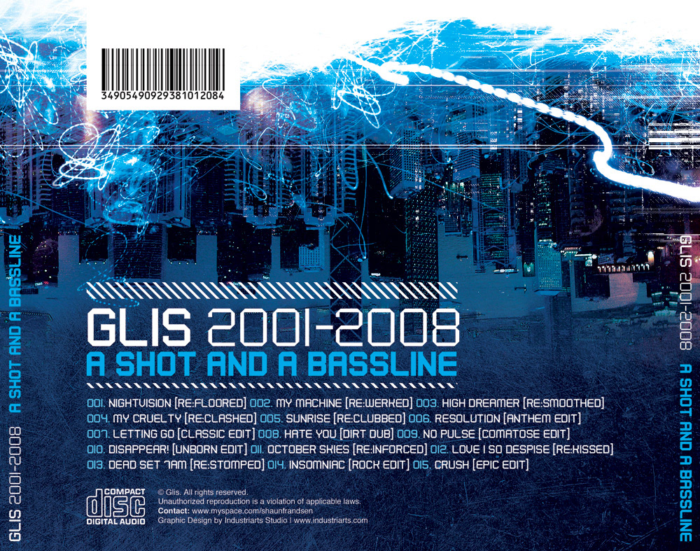 Glis — A Shot and a Bassline outside traycard