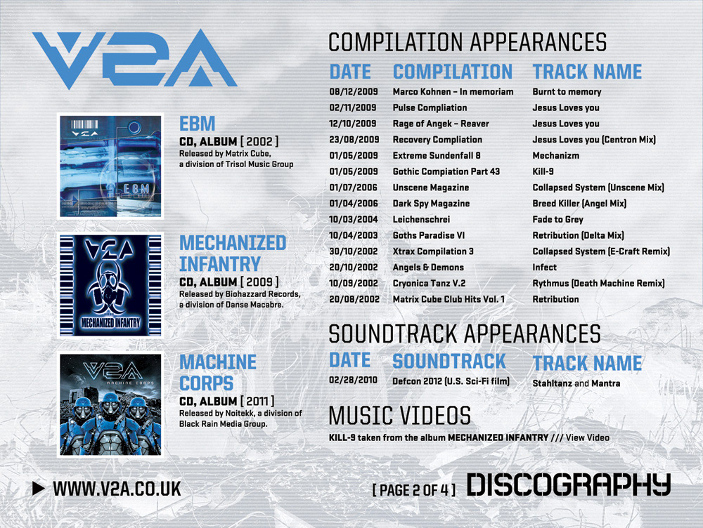 V2A — Press Kit page 2