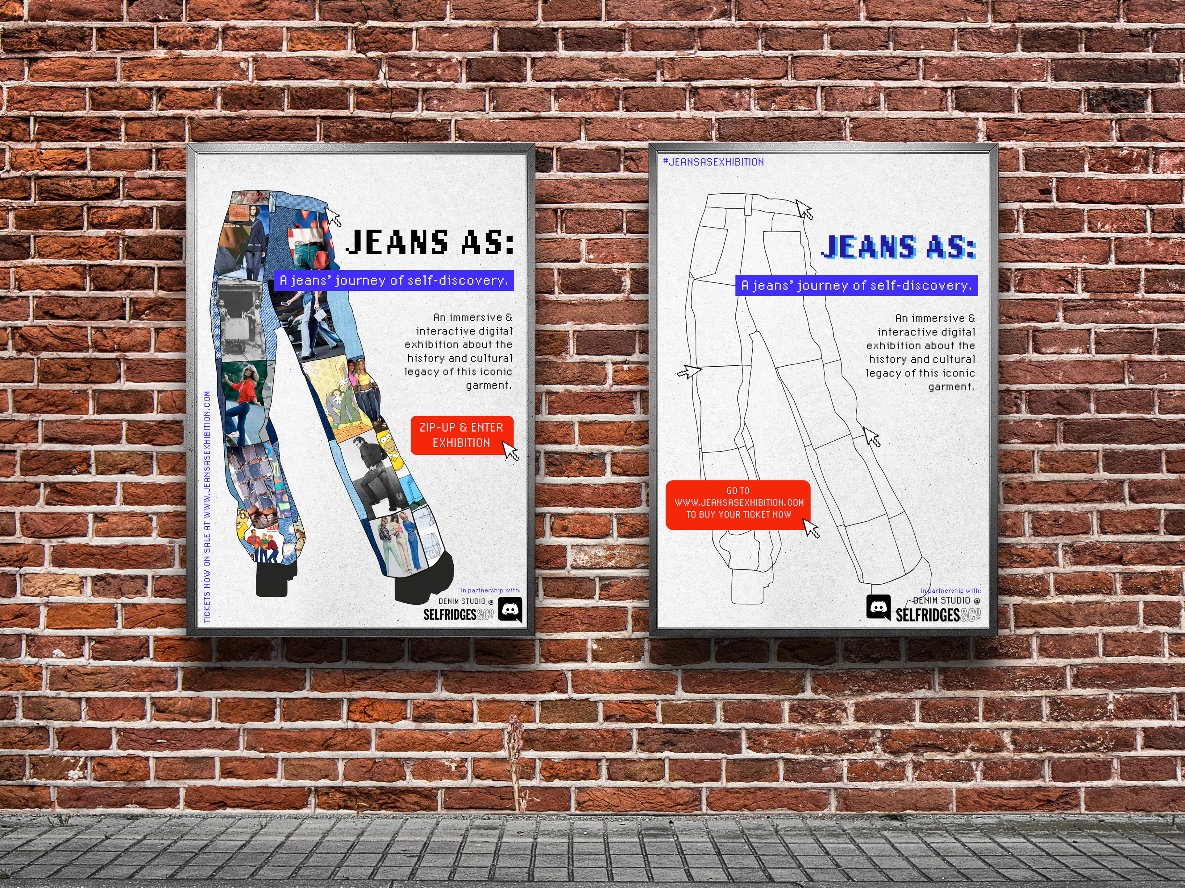 Jeans as: Poster placement Mock-Up #1
