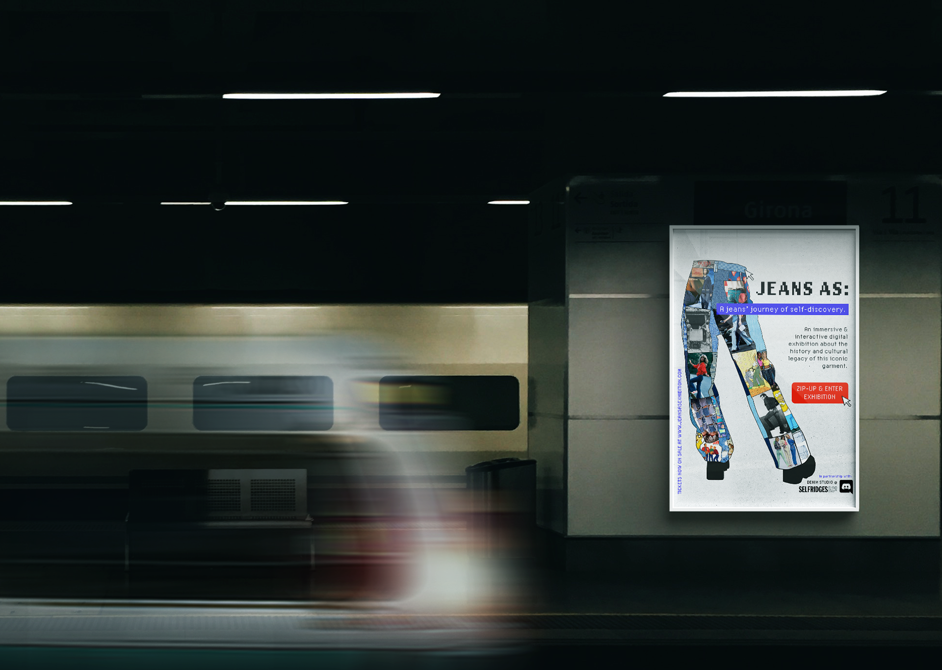 Jeans as: Poster placement Mock-Up #2