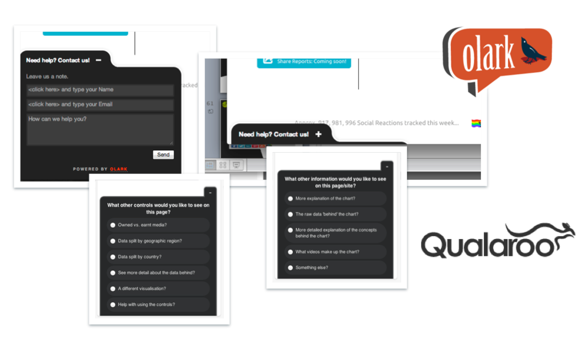 I got really great results from very low-impact intercept survey tools 