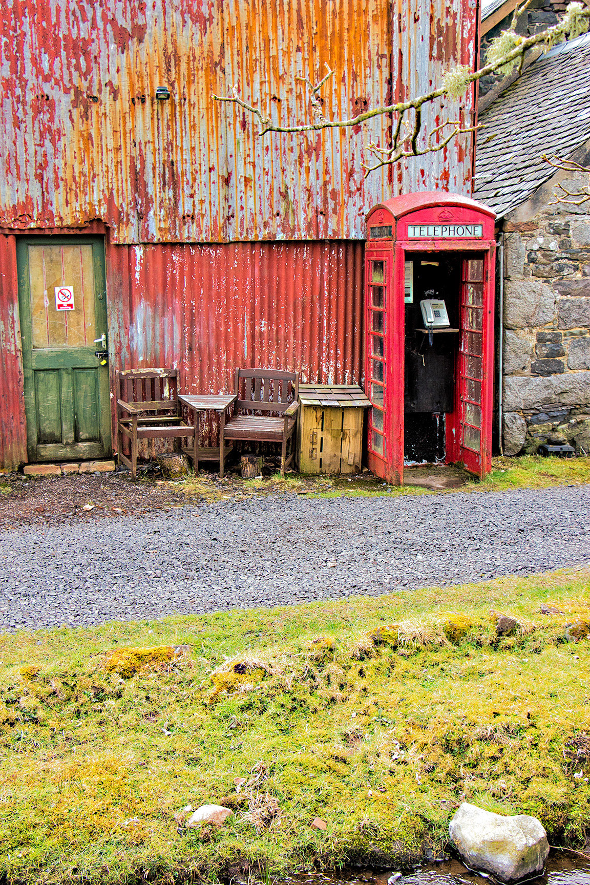 Achterkant van The Barn