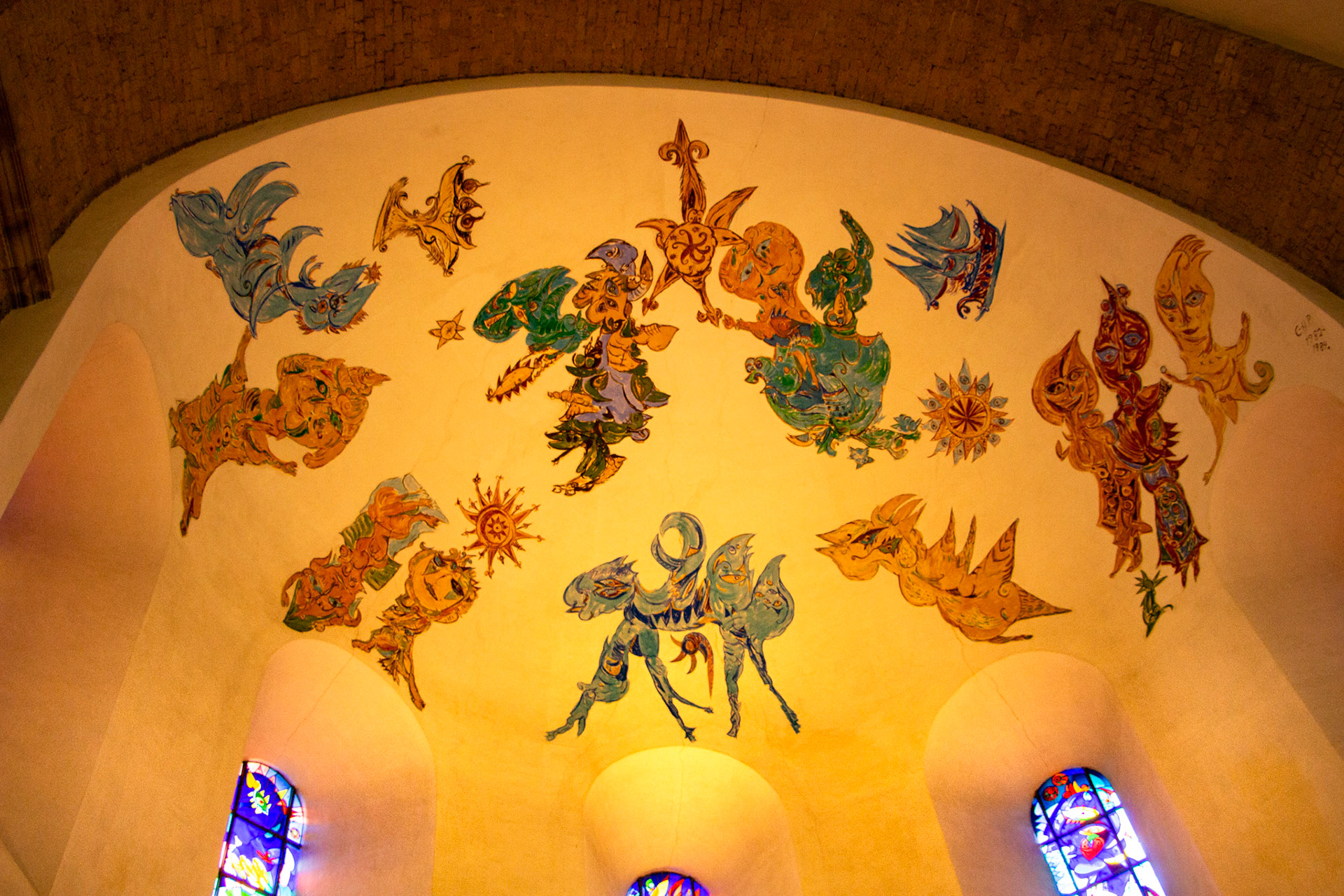 Ribe - Fresco plafond kerk