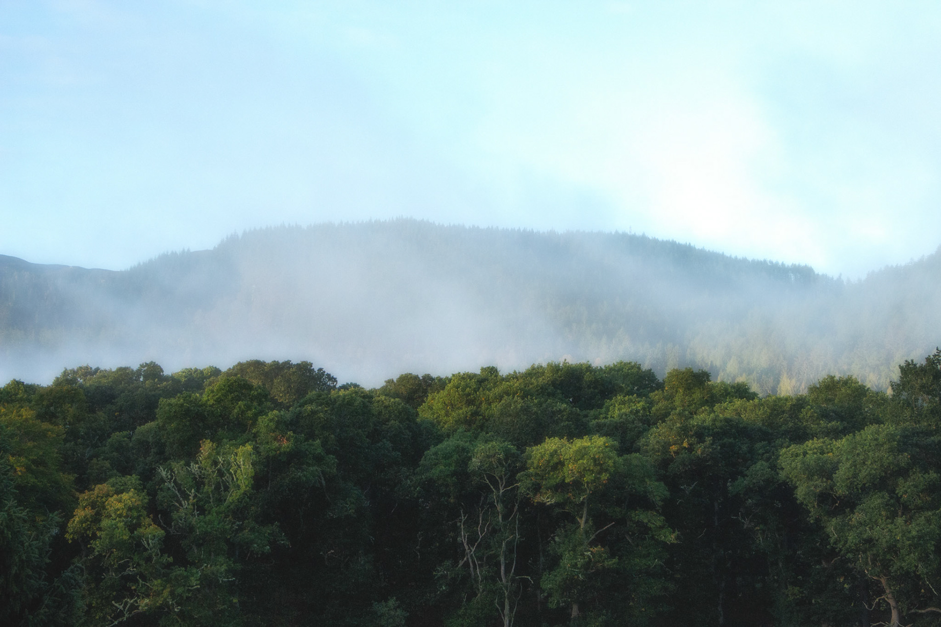 Pitlochry - Ochtendmist