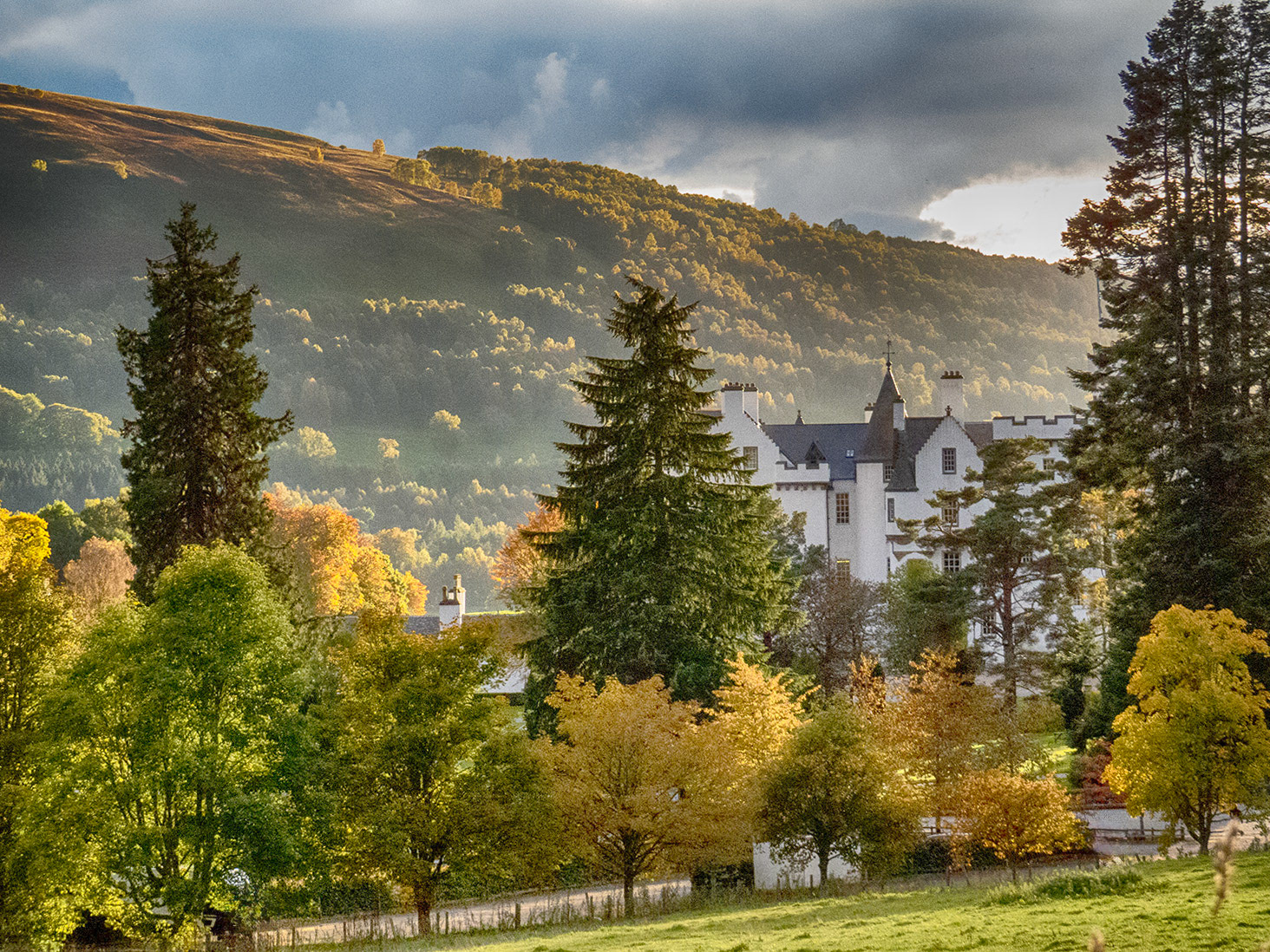 The garden of Blair Castle