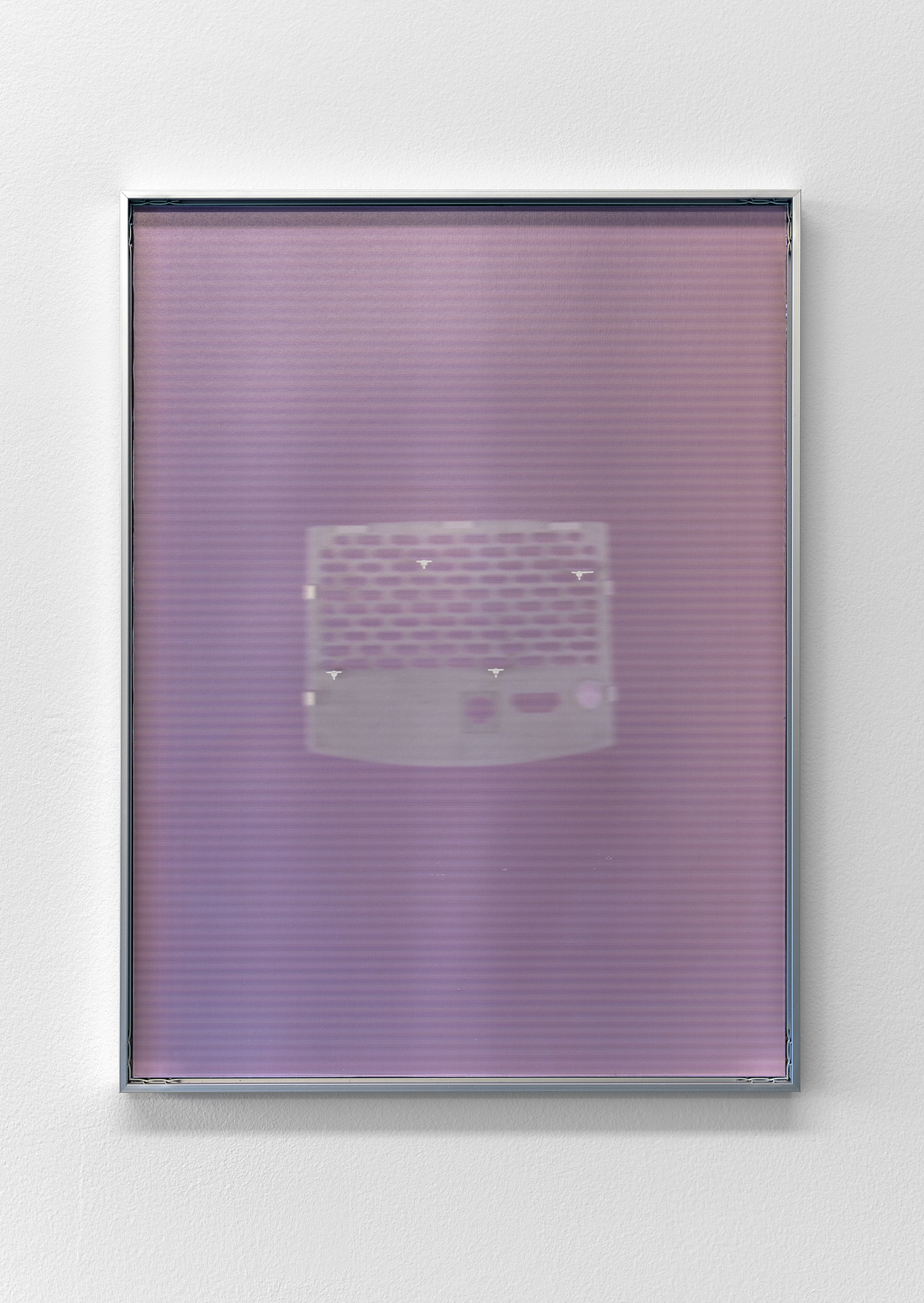 PA70G (Unterseite), 2023, pigment print on baryta paper, aluminium frame, glass, tape