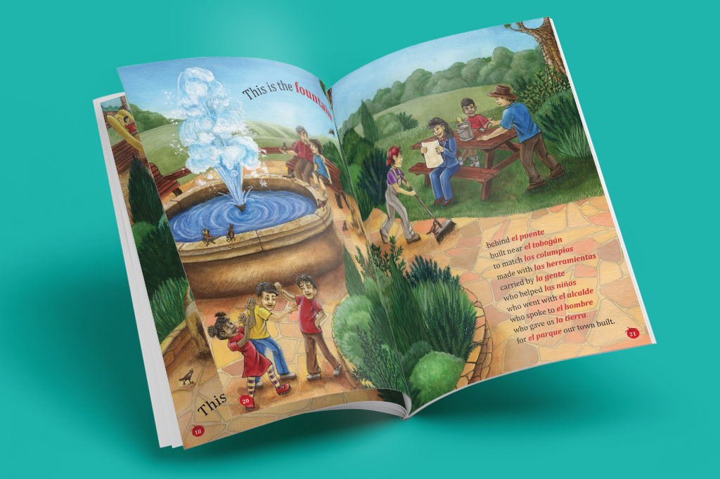 Bilingual version interior spread