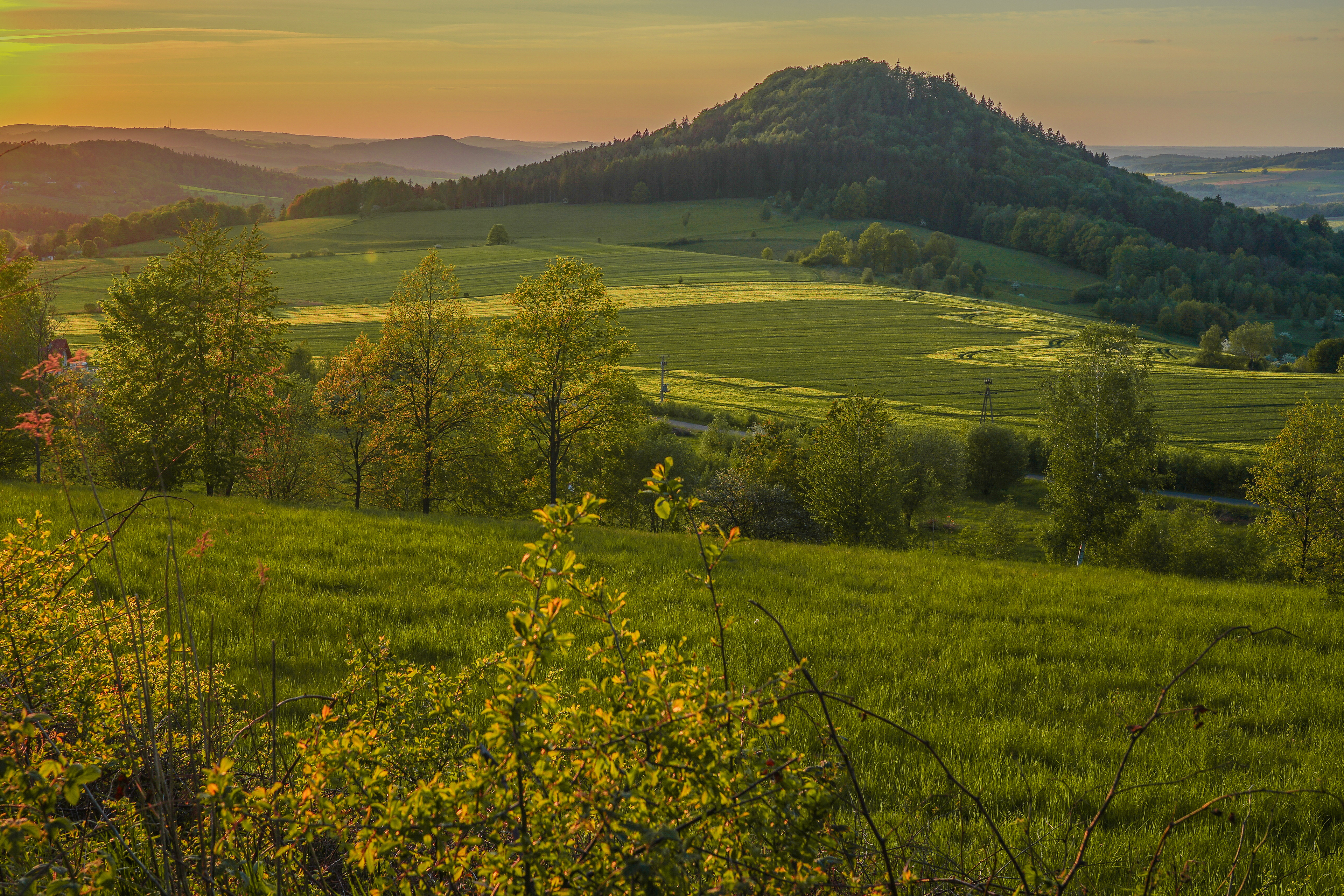 Landscape on Jeżów Poland