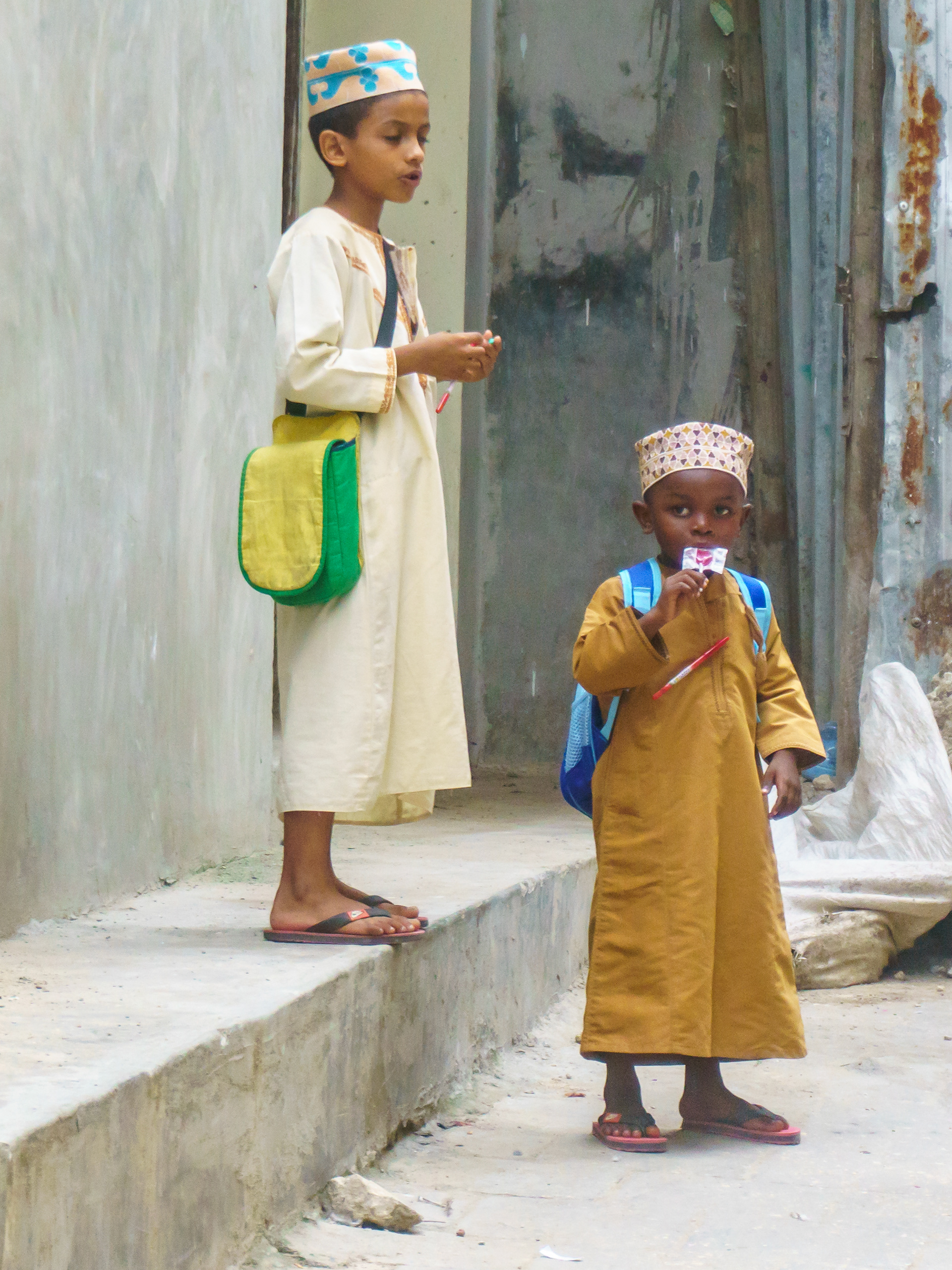 Boy with lollipop