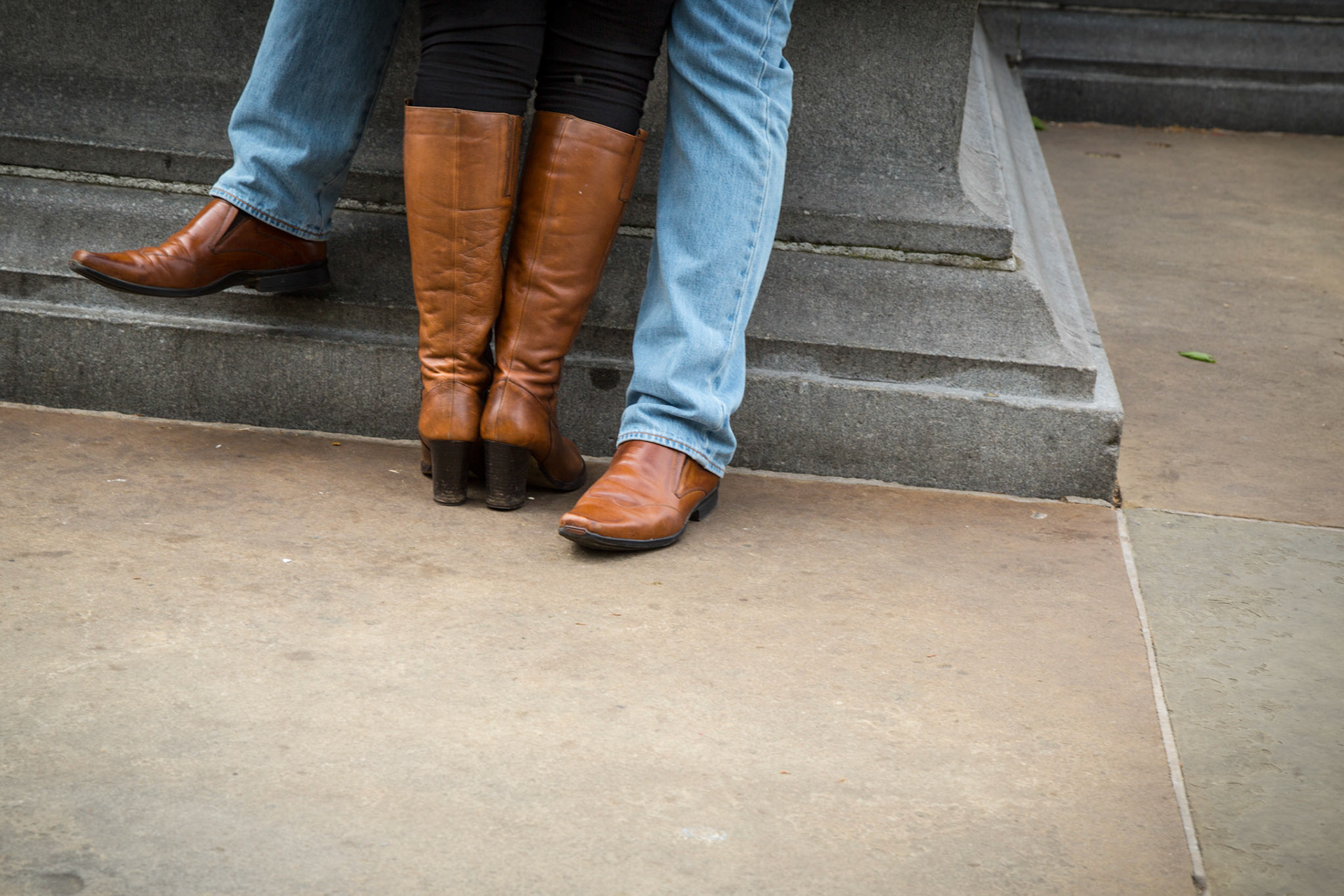 Man and woman in passionate embrace