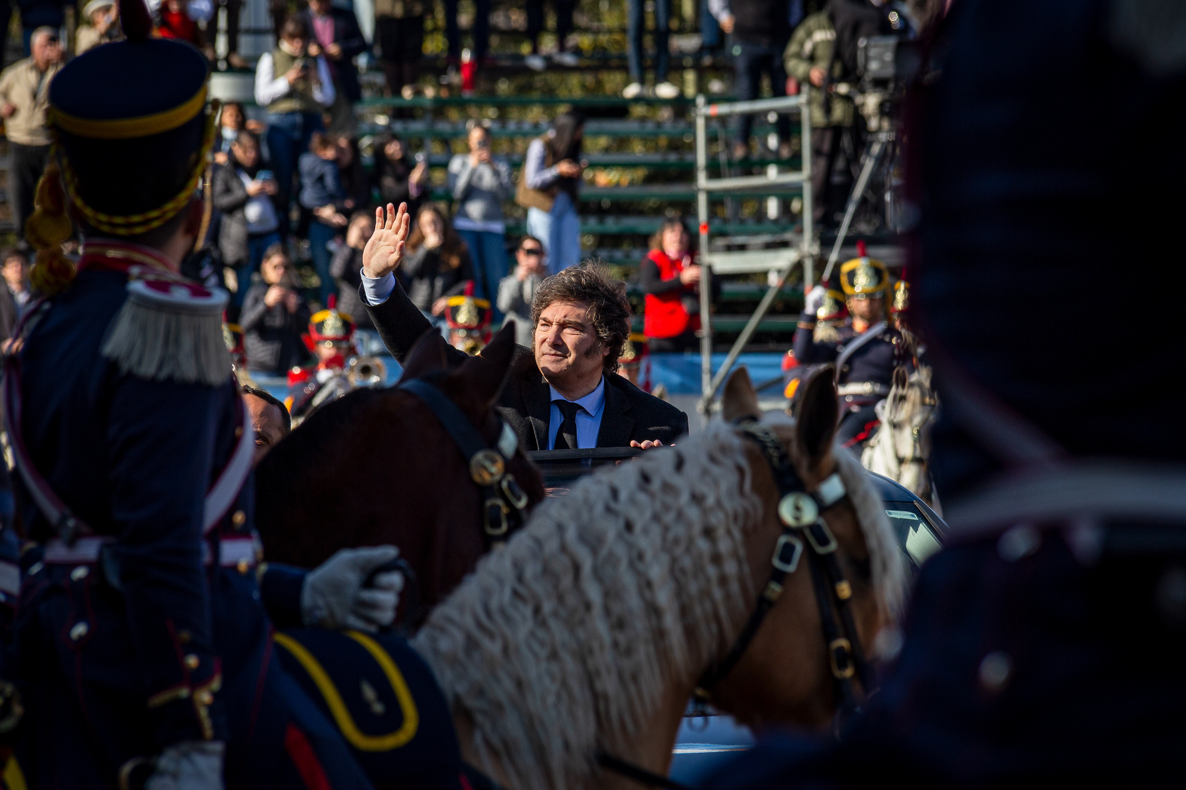 Argentine President Javier Milei attends an event at the Sociedad Rural in Buenos Aires, Argentina. July 2024. (Photo by Catriel Gallucci Bordoni)