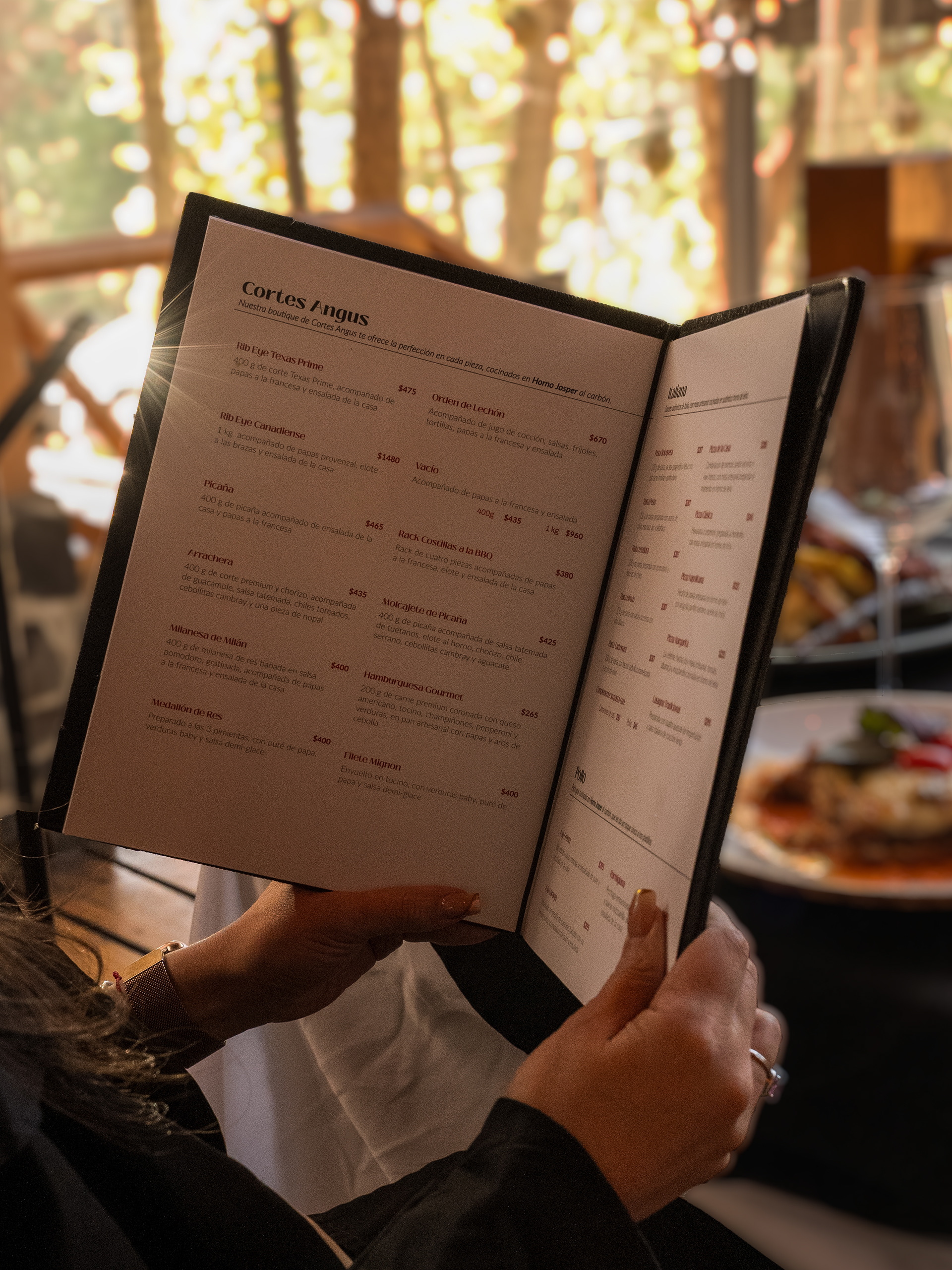 Diseño de menú de alimentos