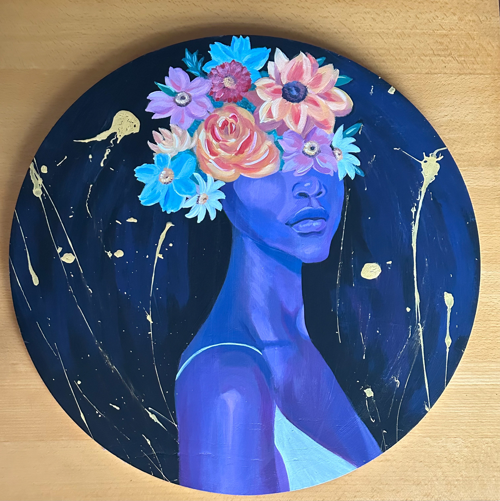 acrylic on wood