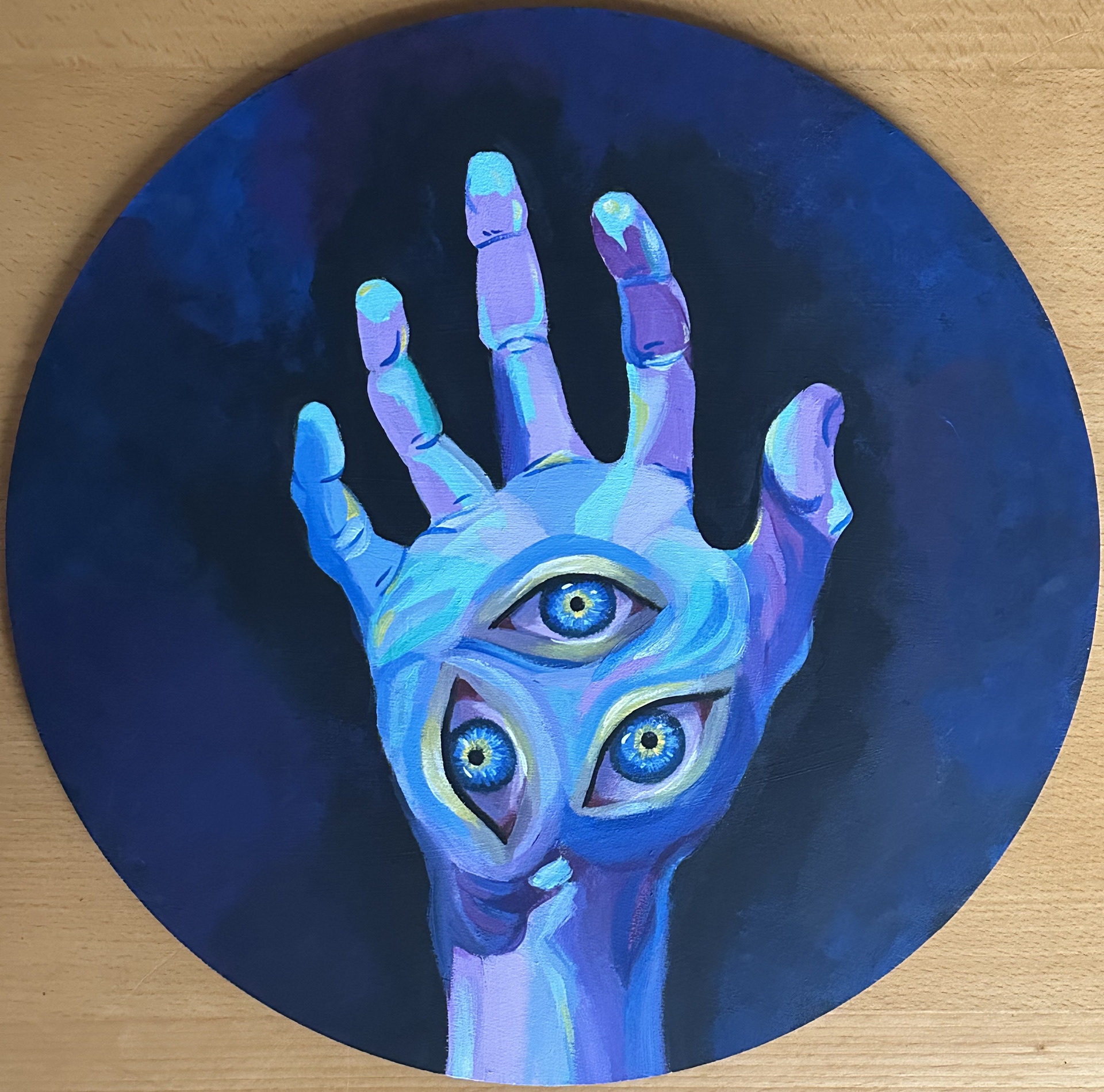 acrylic on wood