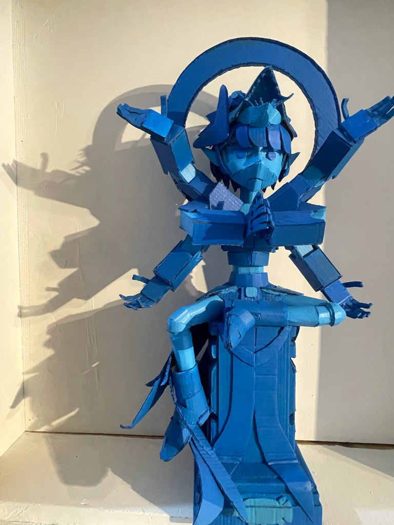 <아웃 오브 박시즈_토템 out of boxes_totem> Monogar, 2024, boxes, 35x20x50(cm)