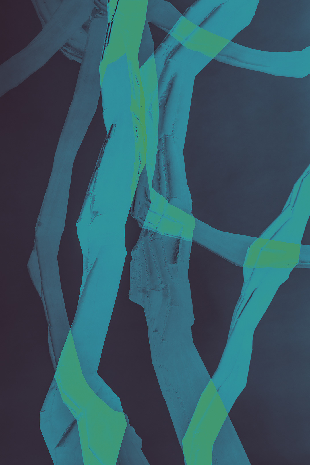 Maman abstract blue