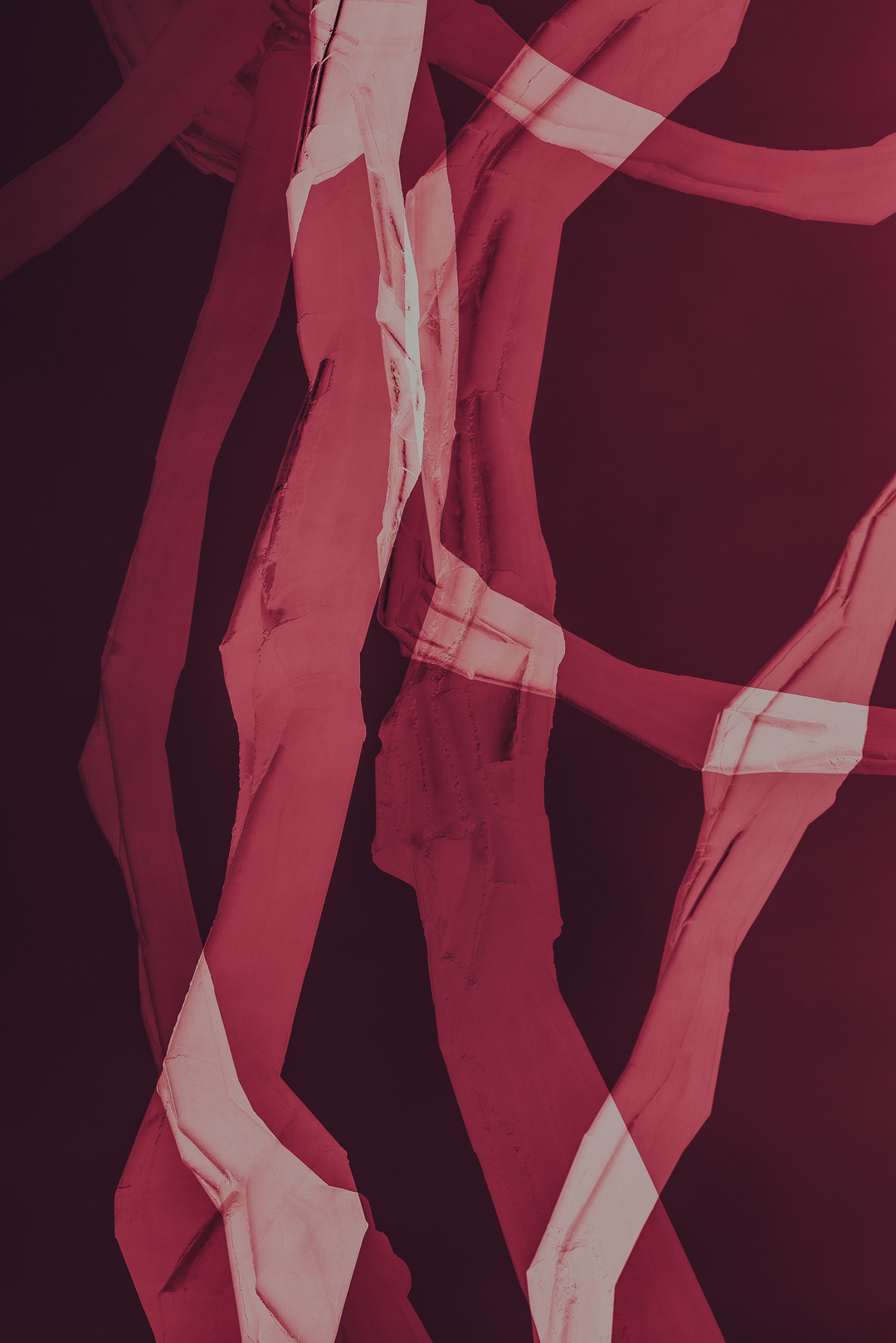 Maman abstract red