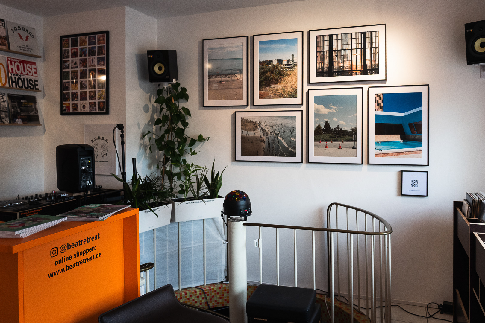 the shop and the downstairs...