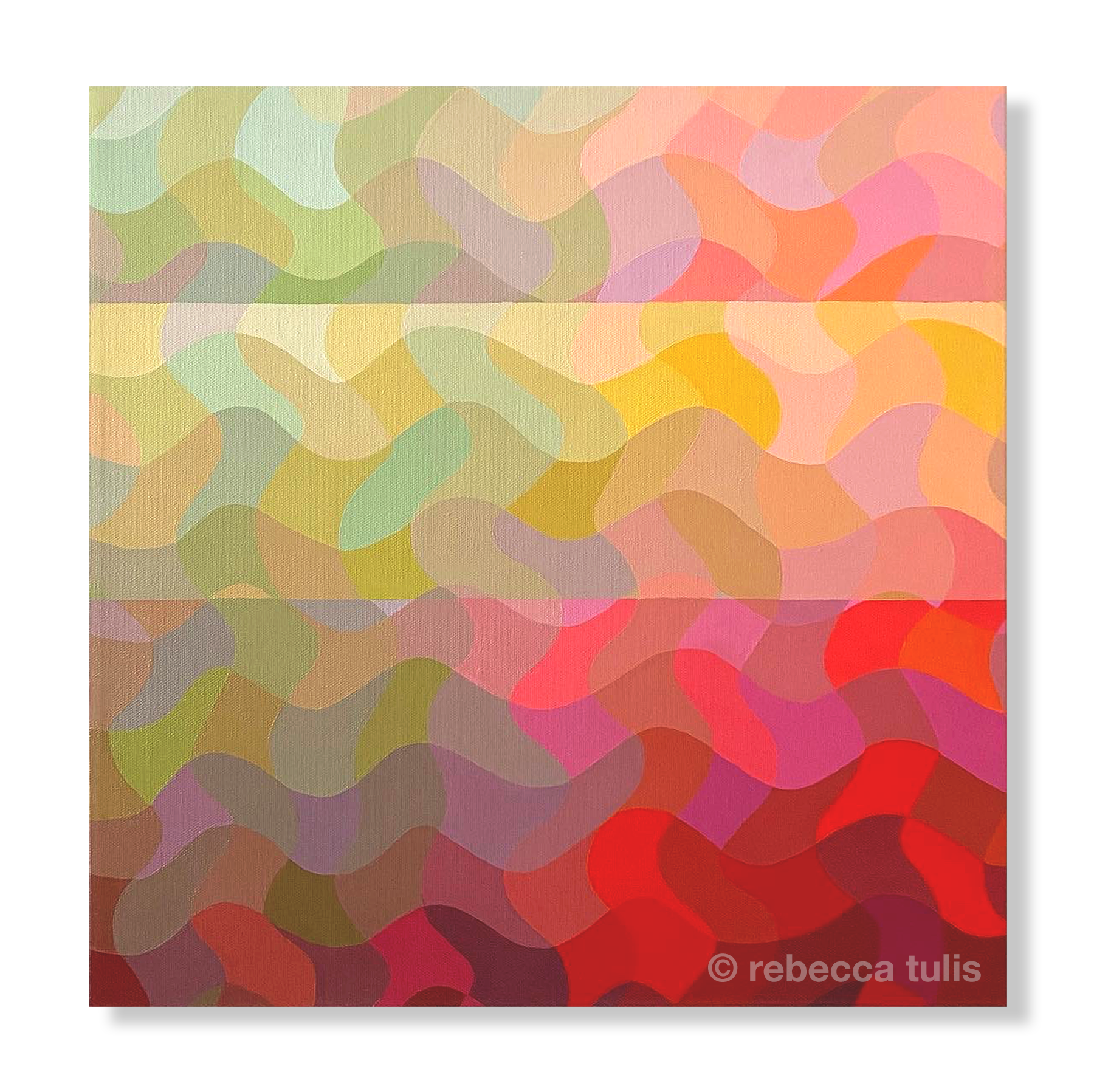 Fall in Line, 20x20in
