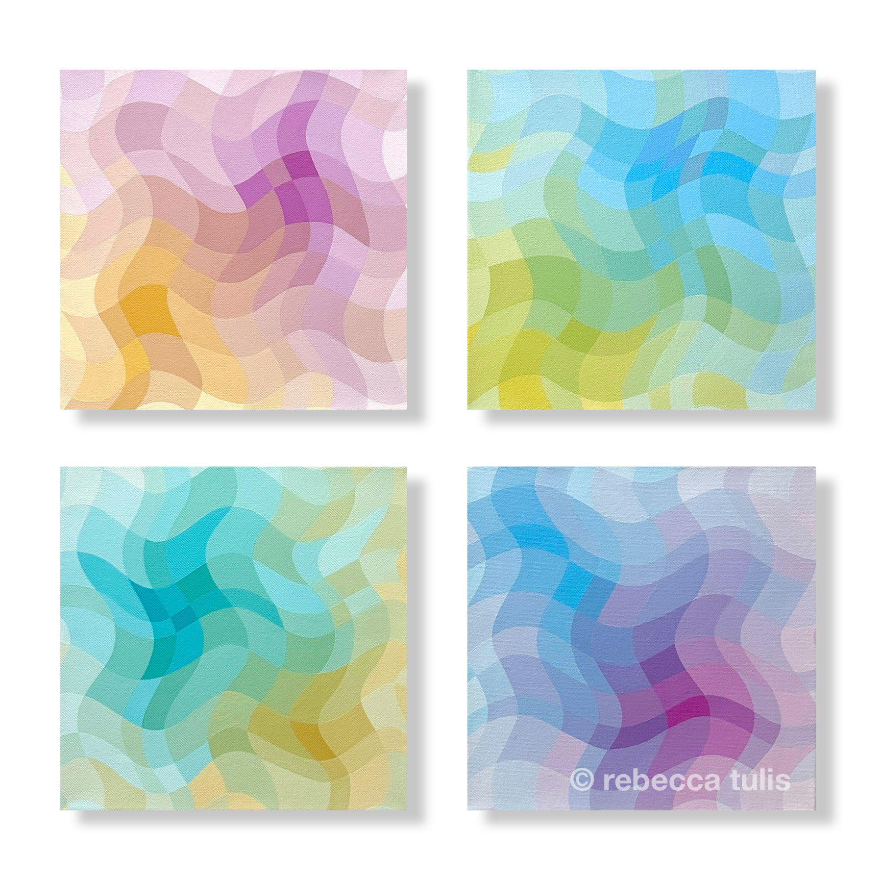 Colorific, 12x12in each