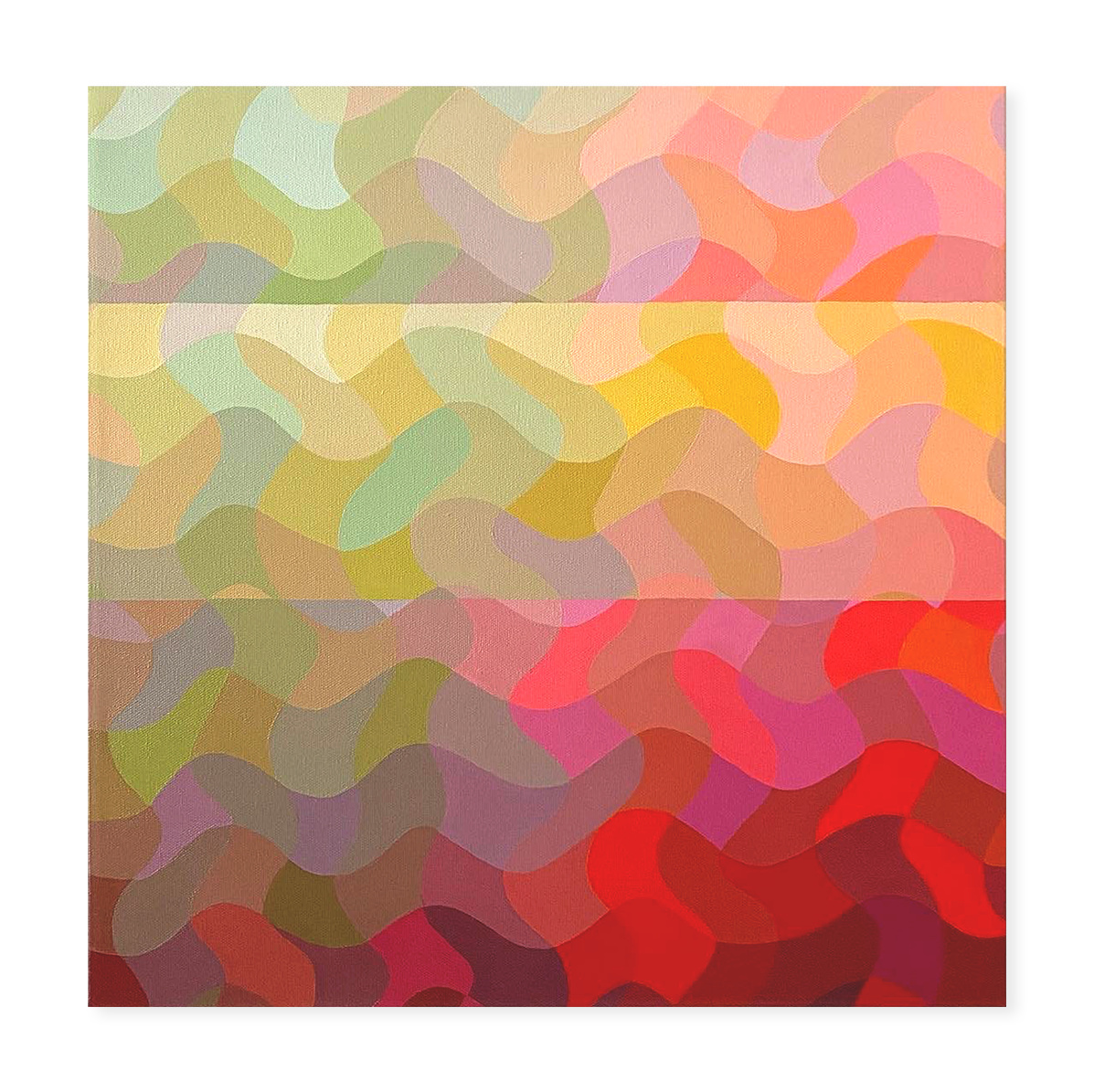 Fall in Line, 20"x20"