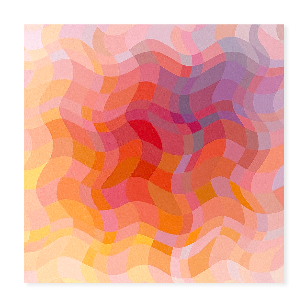 Like a Peach, 24"x24"