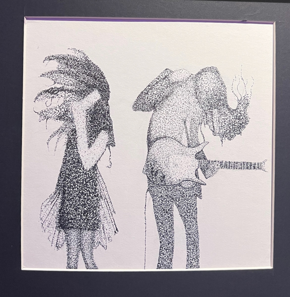 "Were Before" (stippled rendition of "Static" by Cults) 2021