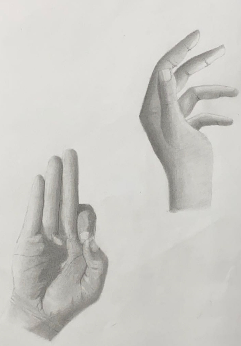 Graphite hand study 2021