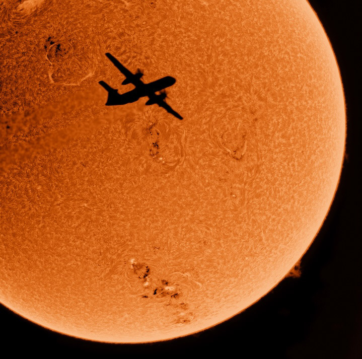 Solar System - "Transit of Dash8-Q400" by Lachlan Wilson