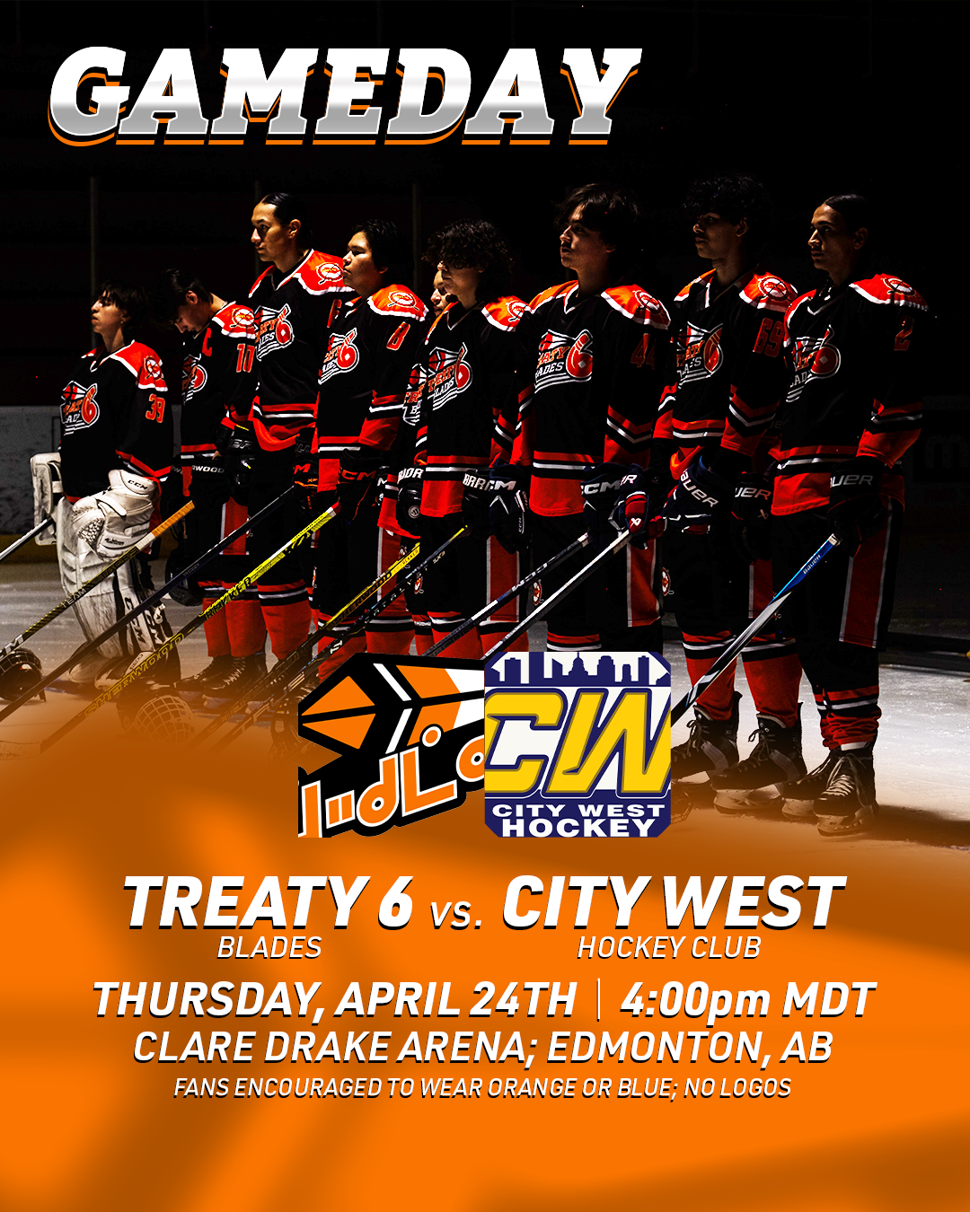 Mock "Gameday" graphic made to promote the casting call.