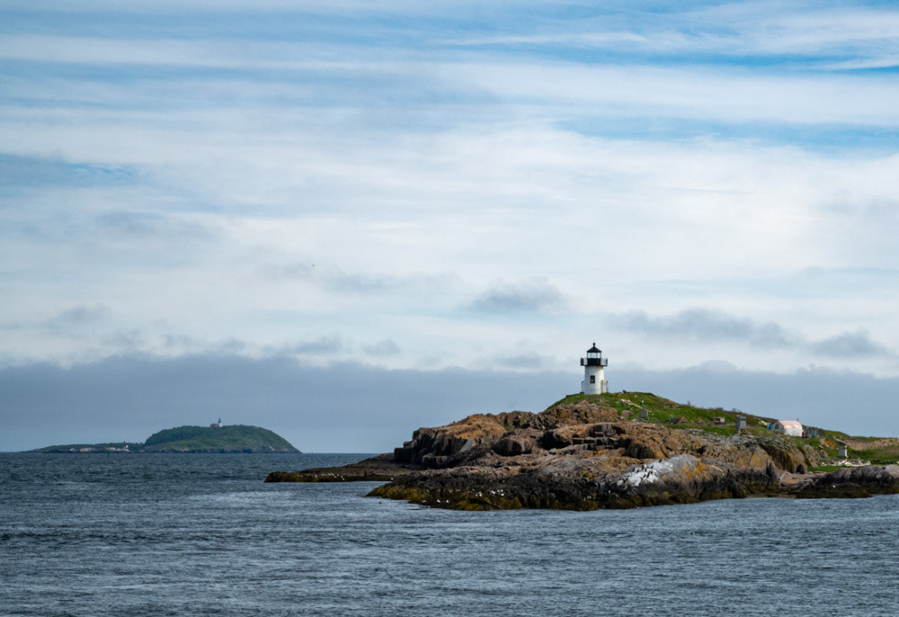 Pond Island light & Seguin Island Light in the background