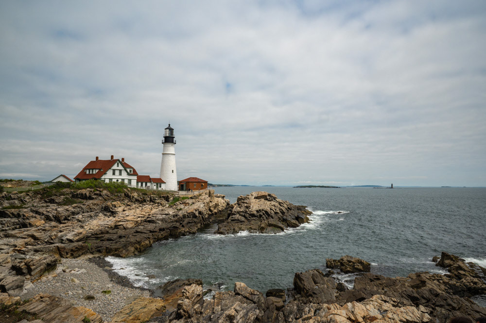 Portland Head Light & Rams Island ledge light in the distance