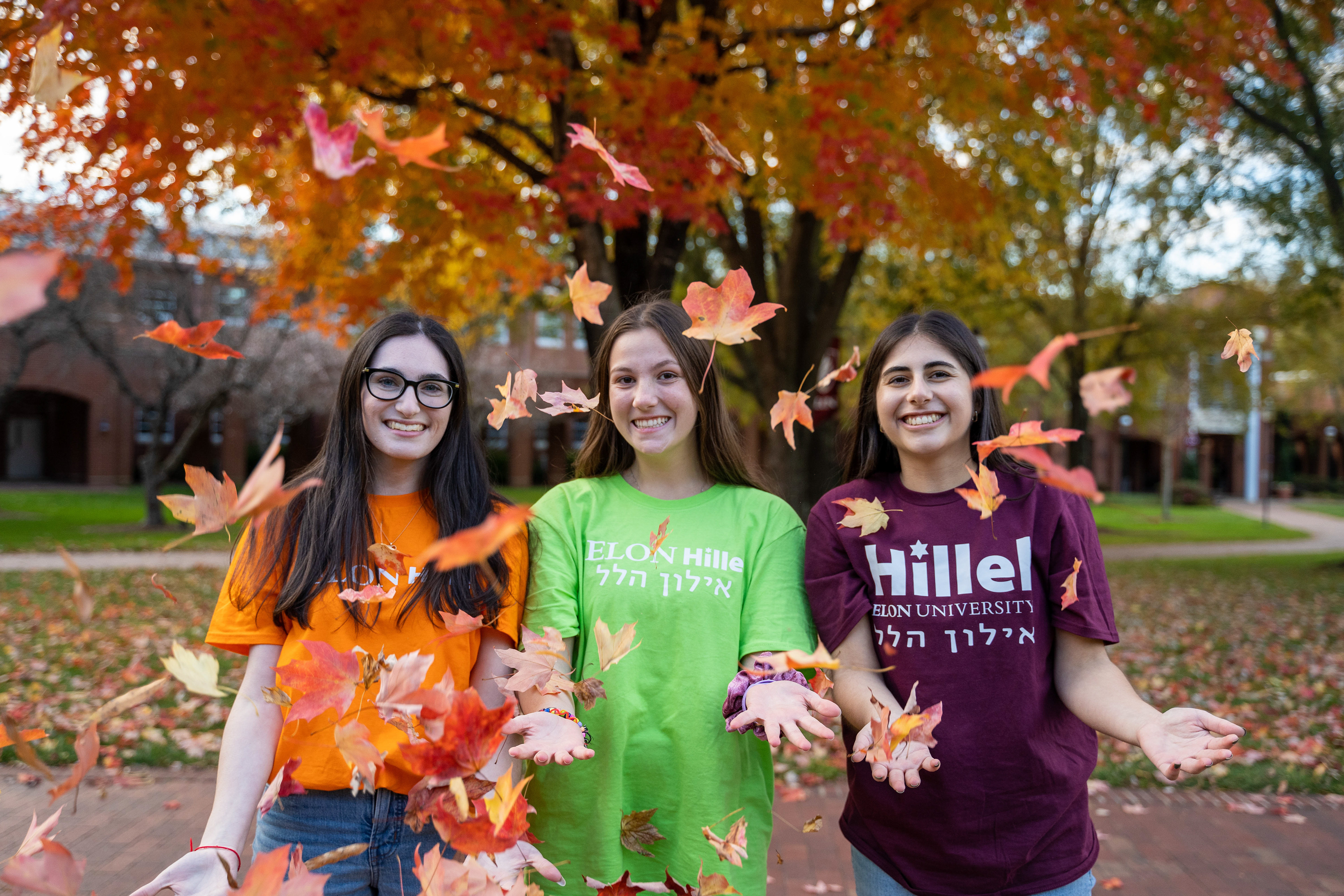 Photo of students at Elon University Hillel