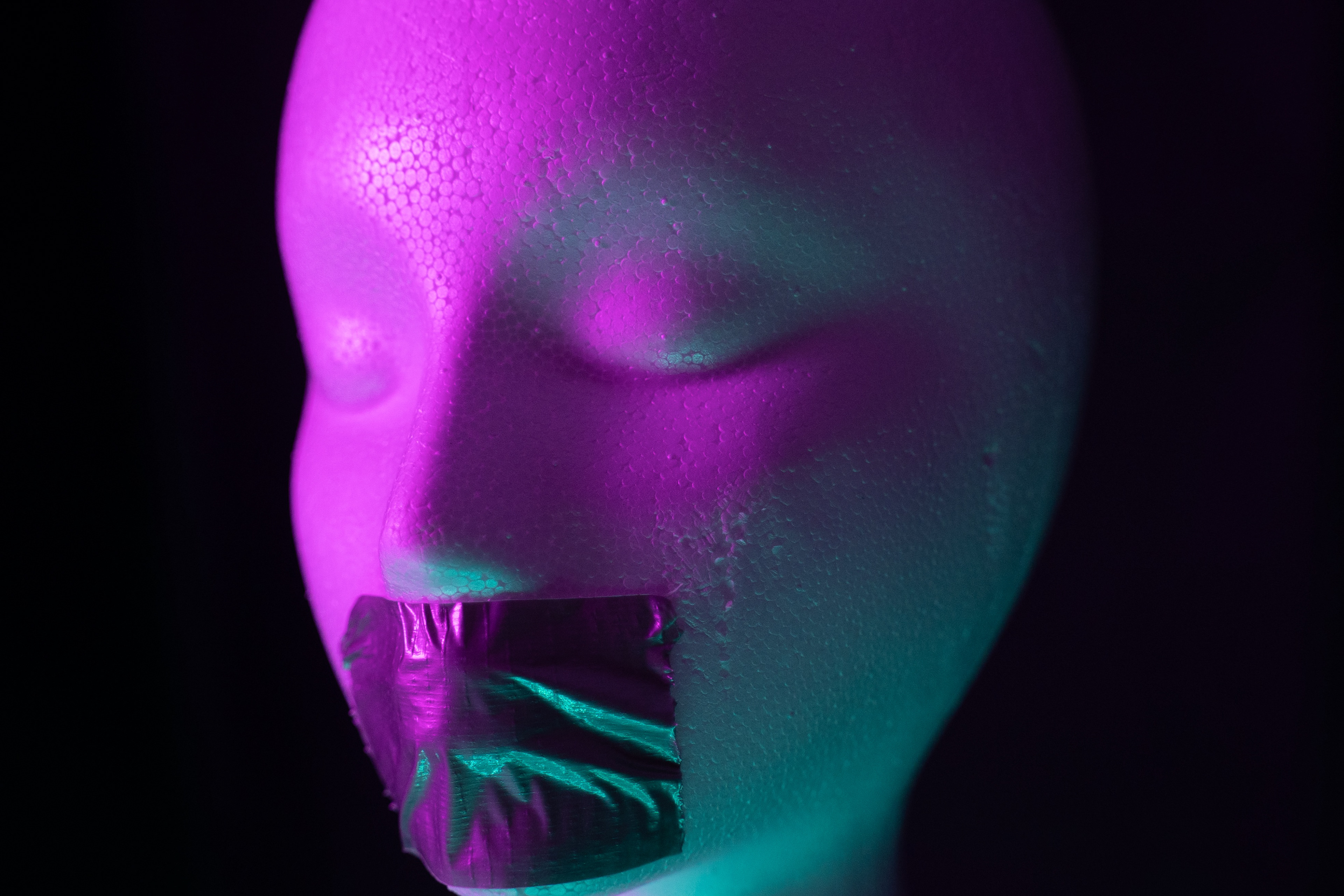 art piece with purple